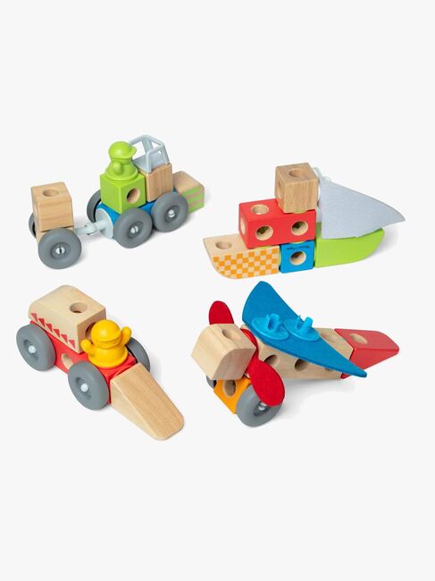 Melissa & Doug Blockables Rakennussarja Ajoneuvo 54 Osaa