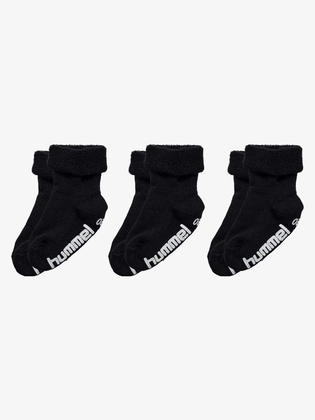 Hummel Mini Anti-Slip Sukat 3-pack, Black
