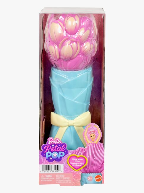 Barbie Petal Pop Flower Surprise Nukke Tulppaani-leikkaus, Vaaleanpunainen