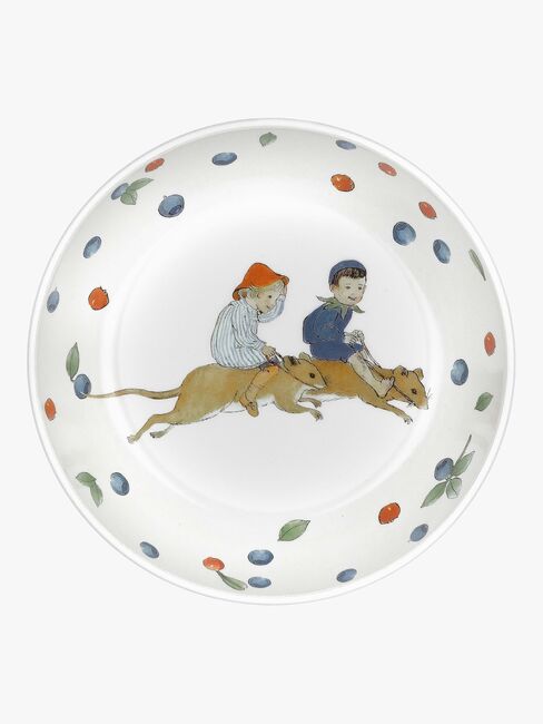 Elsa Beskow Pikku Puten Seikkailu Mustikkametsässä  Suuri Kulho