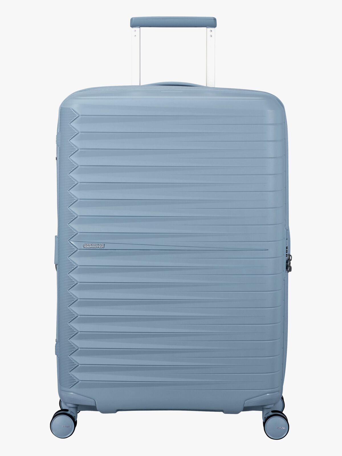 American Tourister FastForward Spinner Matkalaukku 67-77L, Steel Blue