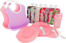 Twistshake Tableware Kit, Vaaleanpunainen/Violetti/Valkoinen