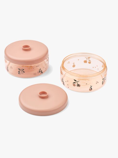 LIEWOOD Dominique Tritan Eväsrasia 500 ml 2-pack, Peach/Sea shell