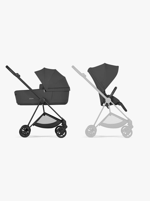 Cybex MIOS Comfort Yhdistelmävaunut, Matt Black/Sepia Black