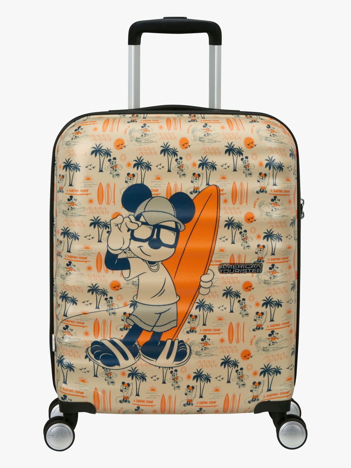 American Tourister Wavebreaker Disney Spinner Matkalaukku 35L, Mickey Super Surfer