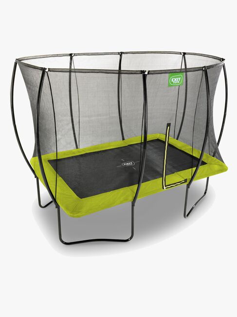 EXIT Silhouette Trampoliini + Turvaverkko 214x305 cm, Vihreä