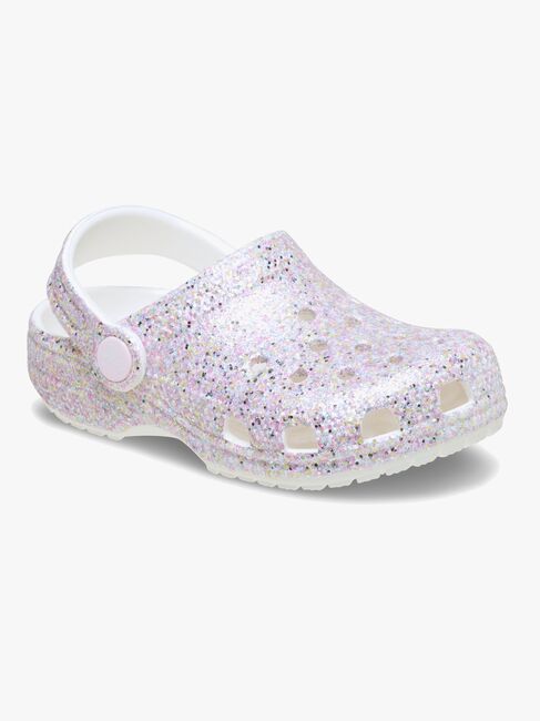 Crocs Classic Fantasy Glitter Kids Pistokkaat, White