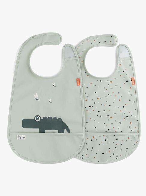 Done By Deer Croco Ruokalappu 2 Kpl, Vihreä