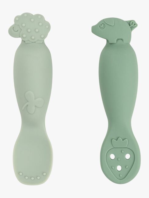 Done By Deer Tiny Farm Lusikat 2-pack, Green