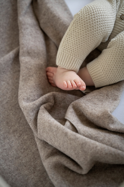 Baby's Only Baby Crib Viltti Merinovilla TOG 1, Brushed Sand