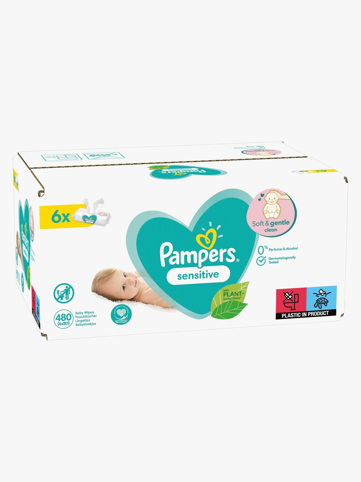 Pampers Sensitive Kosteuspyyhe 6-pack