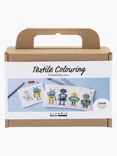 Creativ Company DIY Askartelusetti Tekstiilien Väritys Robotti