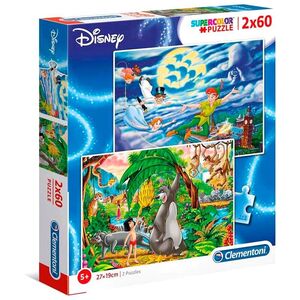 Disney Palapeli Peter Pan ja Viidakkokirja 2x60 