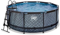EXIT Stone pool ø360x122cm with filter pump Uima-allas