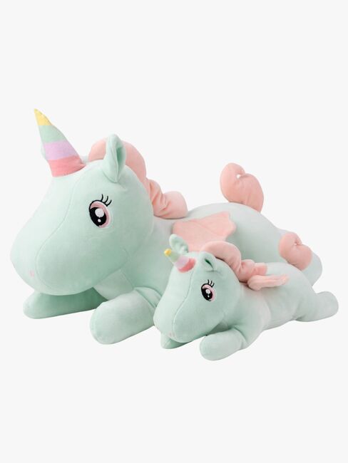 Teddykompaniet Pehmolelu Makaava Yksisarvinen 52 cm, Vihreä