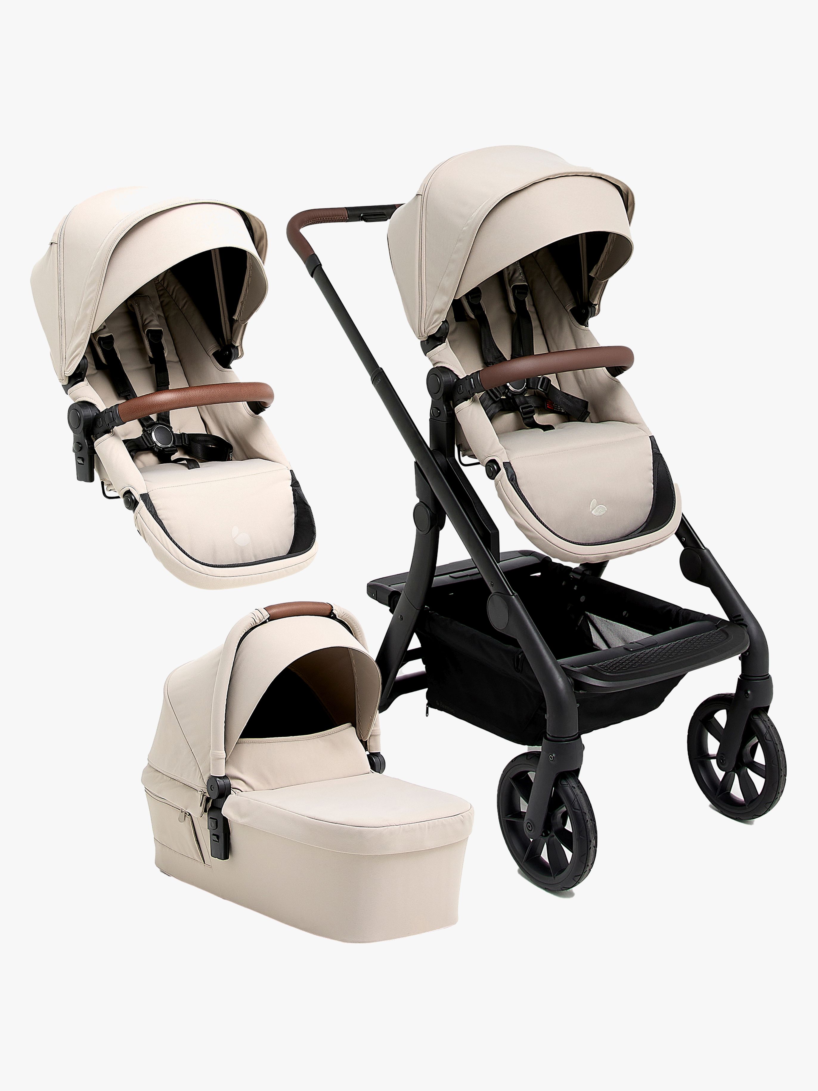 Beemoo Pro Max Sisarusrattaat + Vaunukoppa, Latte Beige