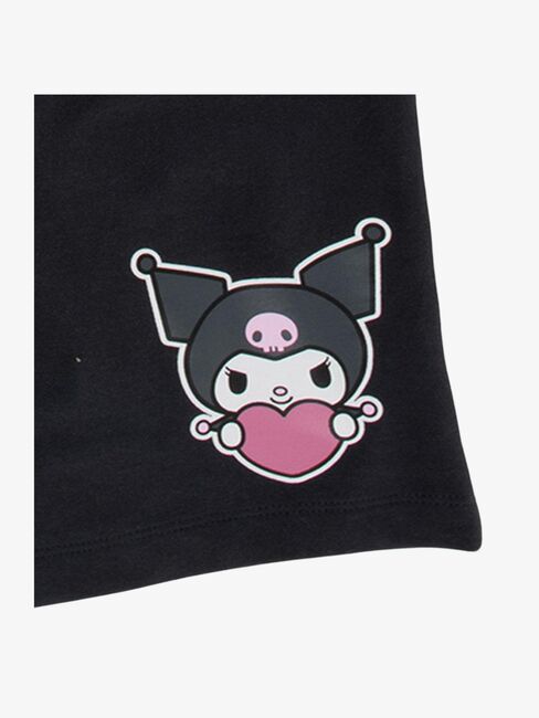 Hello Kitty Kuromi T-paita + Shortsit Setti, Valkoinen