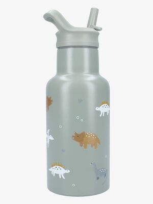 Kidzroom Stainless Steel Juomapullo 350 ml Small Talk, Vihreä