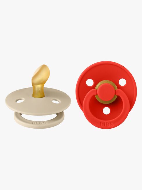 BIBS Colour Tutti 2-pack Lateksi Koko 1 Anatominen, Vanilla/Candy Apple