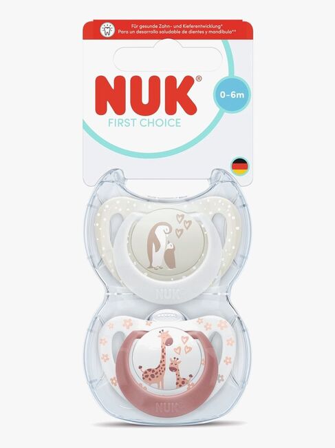 NUK First Choice Classic Tutti 2-pack Koko 1, Penguin/Giraffe