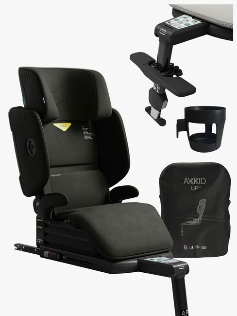 Axkid Up Turvavyöistuin + Lisätarvikkeet, Forest Moss Green