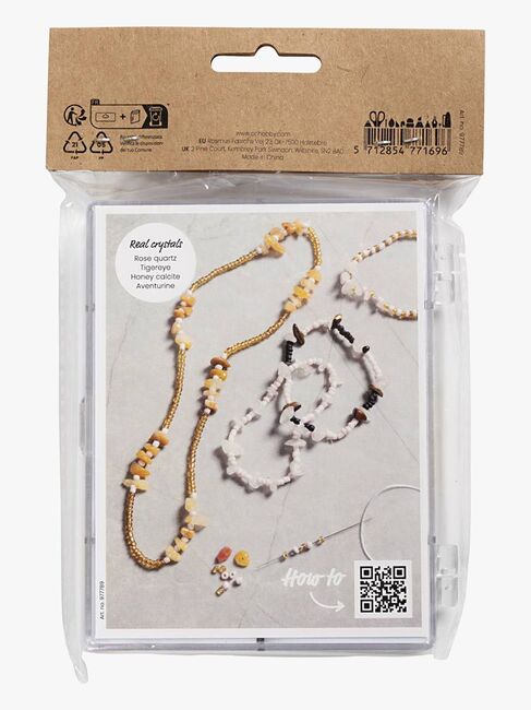 Creativ Company Helmisetti Kristallit, Ruskea/Kulta