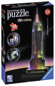 Ravensburger 3D-Palapeli Empire State Building Night Edition 216 
