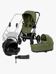 Cybex TALOS S Lux Yhdistelmävaunut + Axkid GOKID Turvakaukalo & Telakka, Moss Green_1