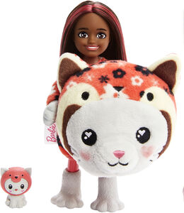Barbie Cutie Reveal Chelsea Nukke Kitten-Red Panda