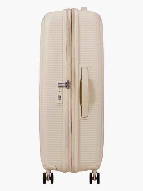 American Tourister Soundbox Spinner Matkalaukku 97-110L, Coconut Sand