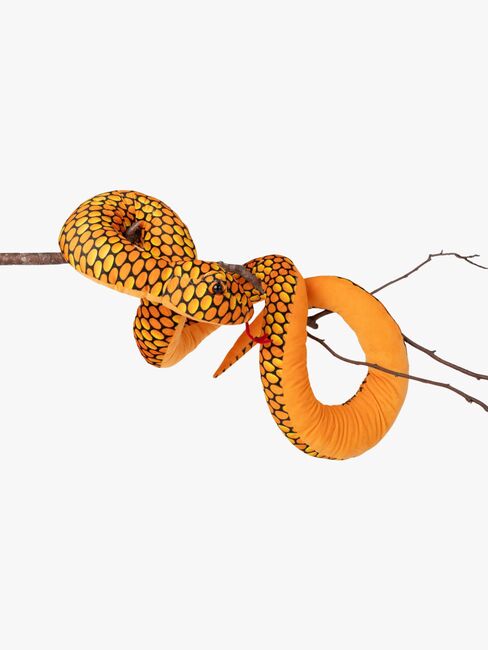 Teddykompaniet Pehmolelu Käärme 200 cm, Oranssi