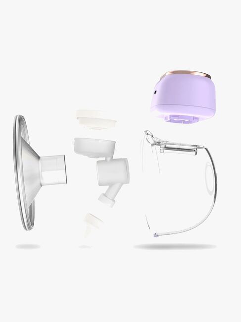 NENO Sole Twin Sähkökäyttöinen Rintapumppu Hands Free, Violetti