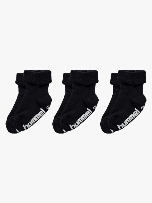 Hummel Mini Anti-Slip Sukat 3-pack, Black