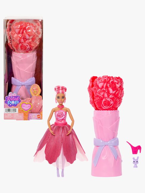 Barbie Petal Pop Flower Surprise Nukke Ruusu, Punainen