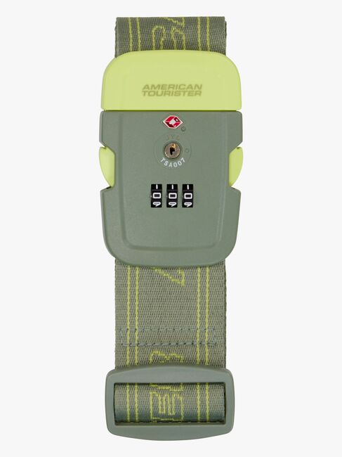 American Tourister TSA Matkalaukkuhihna, Olive/Lime