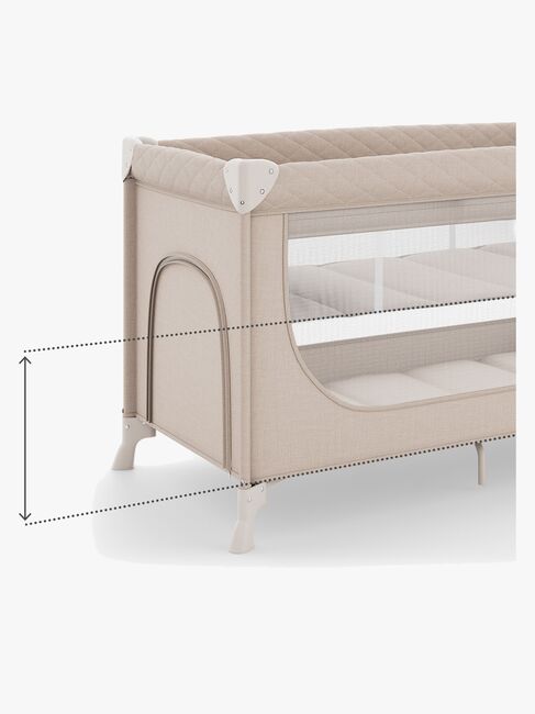 Kinderkraft LEODY UP Matkasänky + Lisätarvikkeet, Beige