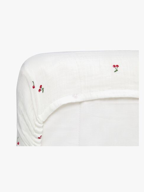 Alice & Fox NESSA Muotoonommeltu Aluslakana Juniorisänky 90x200, Valkoinen