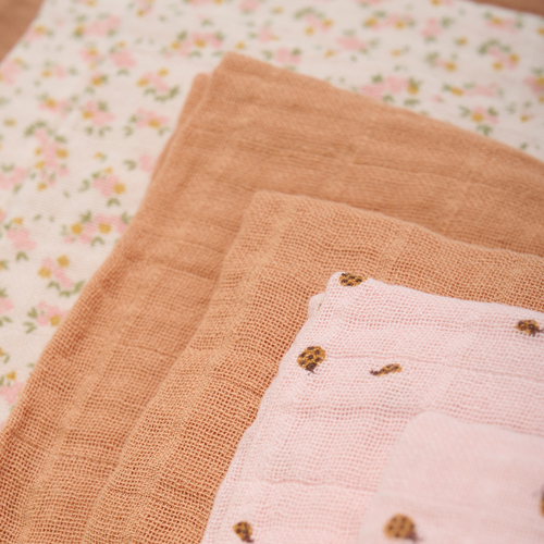 Peppi Musliiniviltti 8-pack, Sepia Rose