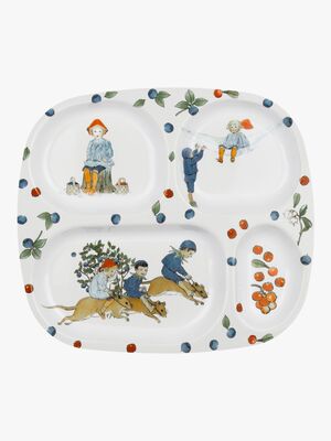 Elsa Beskow Pikku Puten Seikkailu Mustikkametsässä Lautanen + Lokero