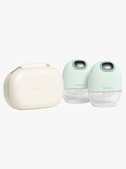Beemoo CARE Wearable Slim Sähkökäyttöinen Rintapumppu Double + Kuljetuslaukku, Soft Green/White