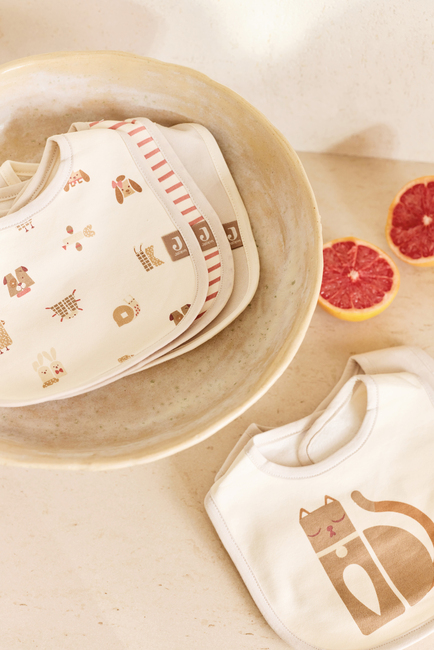 Jollein Bandana Kuolalappu Vedenpitävä 5-pack, Animal Friends