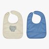 OYOY Erik Norsu Ruokalappu 2-pack, Beige/Blue