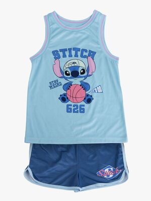 Disney Stitch Toppi & Shortsit Urheilusetti, Sininen