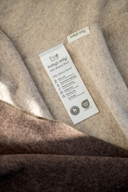 Baby's Only Baby Crib Viltti Merinovilla TOG 1, Brushed Ecru