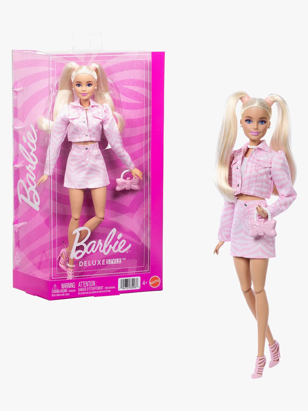 Barbie Deluxe Style Nukke + Farkkutakki & Hame