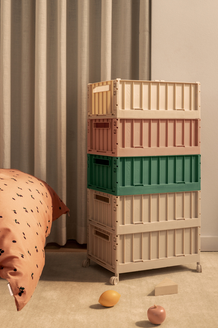 LIEWOOD Weston Säilytyslaatikko + Pyörät L, Sandy