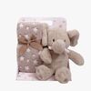 CarloBaby Norsu Fleeceviltti + Pehmolelu, Beige