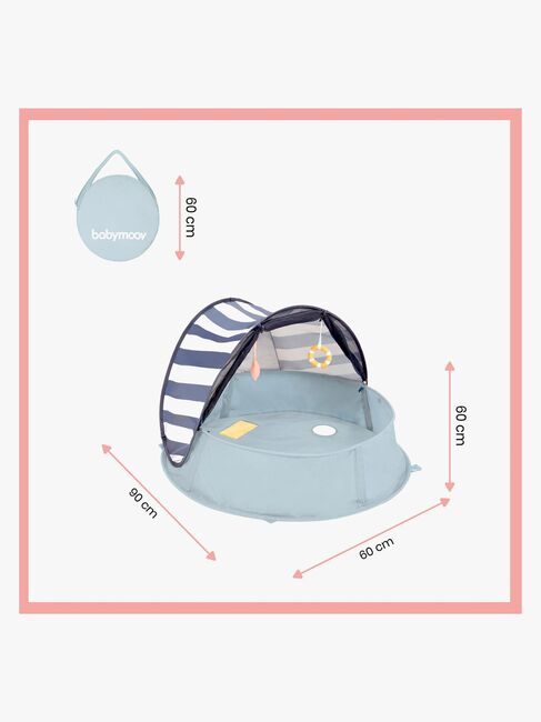 BabyMoov UV-Teltta, Blue/White