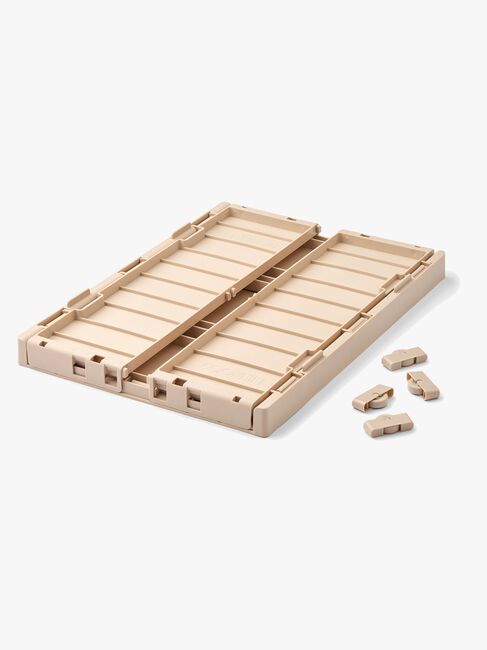 LIEWOOD Weston Säilytyslaatikko + Kansi & Pyörät, Sandy