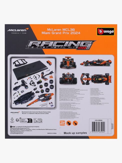 Bburago F1 Mclaren MCL38 Mallisetti Norris #4 1:24